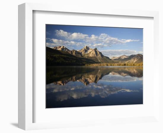 Stanley Lake and Mcgowan Peak, Sawtooth National Recreation Area, Idaho, USA-Jamie & Judy Wild-Framed Photographic Print