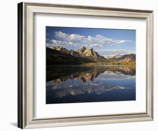 Stanley Lake and Mcgowan Peak, Sawtooth National Recreation Area, Idaho, USA-Jamie & Judy Wild-Framed Photographic Print