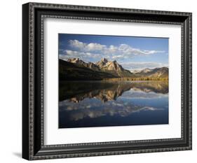 Stanley Lake and Mcgowan Peak, Sawtooth National Recreation Area, Idaho, USA-Jamie & Judy Wild-Framed Photographic Print