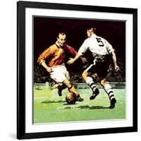 Stanley Matthews About to Win His One Cup Winner's Medal-McConnell-Framed Giclee Print