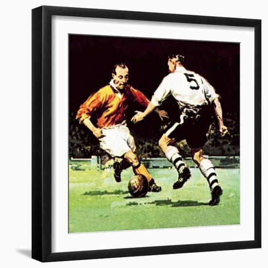 Stanley Matthews About to Win His One Cup Winner's Medal-McConnell-Framed Giclee Print