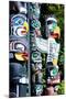 Stanley Park Totem Poles-null-Mounted Premium Giclee Print