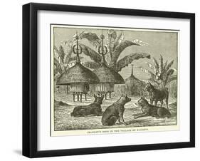 Stanley's Dogs in the Village of Kagehyi-null-Framed Giclee Print