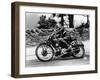 Stanley Woods on a 498Cc Moto Guzzi Bike, Isle of Man Senior Tt, 1935-null-Framed Photographic Print