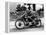 Stanley Woods on Moto Guzzi in 1935 Isle of Man, Senior TT Race-null-Framed Stretched Canvas