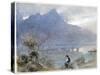 Stansstad and the Pilatus, Switzerland, C1865-1932-Albert Goodwin-Stretched Canvas