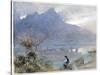 Stansstad and the Pilatus, Switzerland, C1865-1932-Albert Goodwin-Stretched Canvas