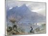 Stansstad and the Pilatus, Switzerland, C1865-1932-Albert Goodwin-Mounted Giclee Print