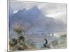 Stansstad and the Pilatus, Switzerland, C1865-1932-Albert Goodwin-Mounted Giclee Print