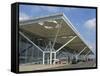 Stansted Airport Terminal, Stansted, Essex, England, United Kingdom-Fraser Hall-Framed Stretched Canvas