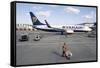 Stansted Airport-Carlos Dominguez-Framed Stretched Canvas