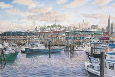 Fisherman’S Wharf Sunset-Stanton Manolakas-Giclee Print