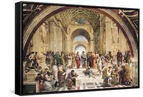 Stanza Della Segnatura: the School of Athens-Raphael-Framed Stretched Canvas