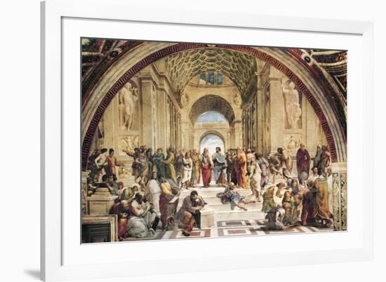 Stanza Della Segnatura: the School of Athens-Raphael-Framed Art Print