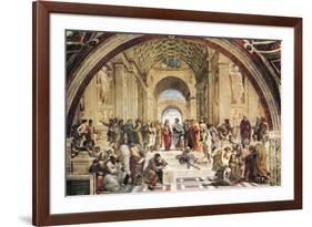 Stanza Della Segnatura: the School of Athens-Raphael-Framed Art Print