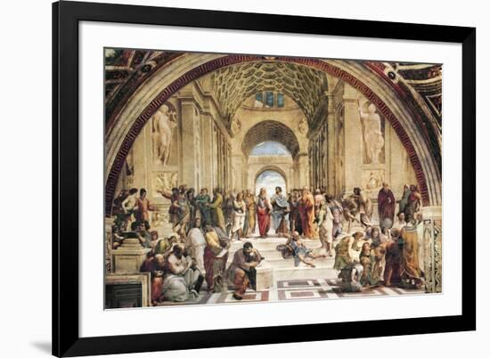 Stanza Della Segnatura: the School of Athens-Raphael-Framed Art Print