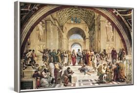 Stanza Della Segnatura: the School of Athens-Raphael-Framed Art Print