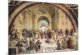 Stanza Della Segnatura: the School of Athens-Raphael-Mounted Art Print