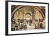 Stanza Della Segnatura: the School of Athens-Raphael-Framed Art Print