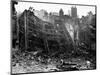 Staple Inn Suffers Bomb Damage-null-Mounted Photographic Print