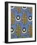 Star and Clef Ecclesiastical Wallpaper Design by Augustus Welby Pugin-Stapleton Collection-Framed Giclee Print