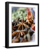 Star Anise and Dried Chili Peppers-Jürg Waldmeier-Framed Photographic Print