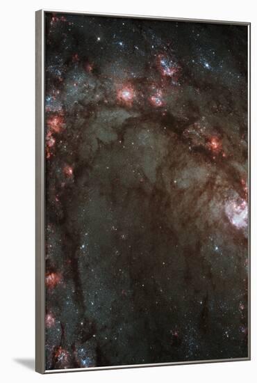 Star Birth in Galaxy M83 Hubble Wide Field Camera 3 Space Photo Poster Print-null-Framed Poster