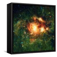 Star-birth Region, Space Telescope Image-null-Framed Stretched Canvas