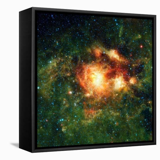 Star-birth Region, Space Telescope Image-null-Framed Stretched Canvas