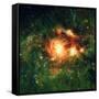 Star-birth Region, Space Telescope Image-null-Framed Stretched Canvas