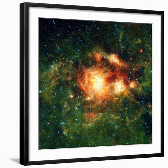 Star-birth Region, Space Telescope Image-null-Framed Photographic Print