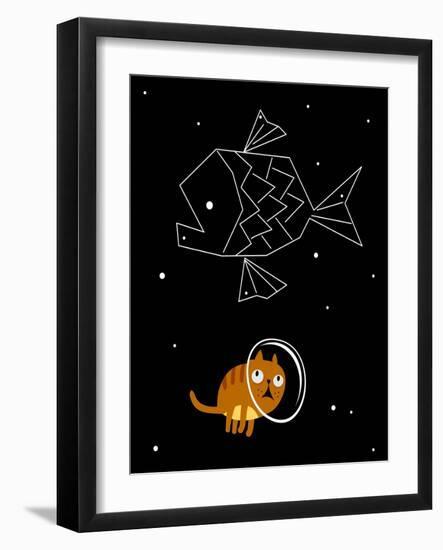 Star Cat-JoeBakal-Framed Art Print