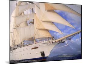 Star Clipper, 4-Masted Sailing Ship-Barry Winiker-Mounted Premium Photographic Print