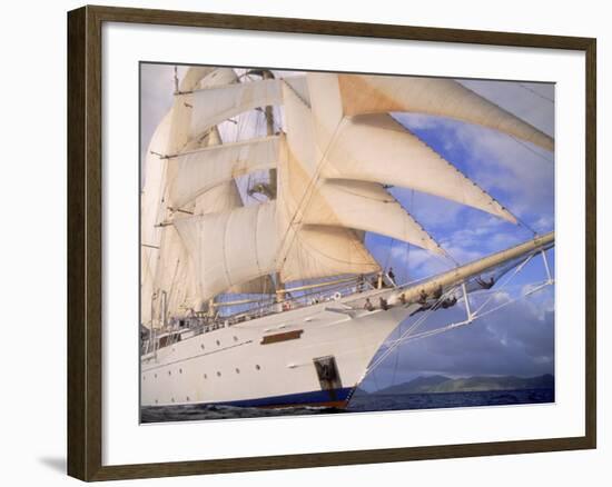 Star Clipper, 4-Masted Sailing Ship-Barry Winiker-Framed Photographic Print