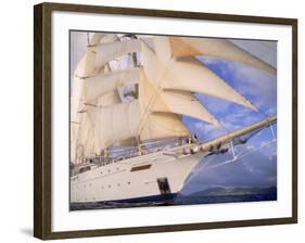 Star Clipper, 4-Masted Sailing Ship-Barry Winiker-Framed Photographic Print