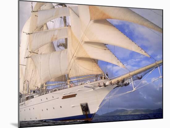 Star Clipper, 4-Masted Sailing Ship-Barry Winiker-Mounted Photographic Print