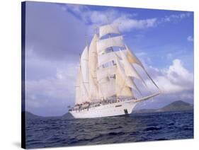 Star Clipper, 4-Masted Sailing Ship-Barry Winiker-Stretched Canvas