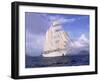 Star Clipper, 4-Masted Sailing Ship-Barry Winiker-Framed Premium Photographic Print