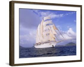 Star Clipper, 4-Masted Sailing Ship-Barry Winiker-Framed Photographic Print