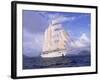 Star Clipper, 4-Masted Sailing Ship-Barry Winiker-Framed Photographic Print