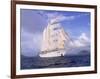 Star Clipper, 4-Masted Sailing Ship-Barry Winiker-Framed Photographic Print