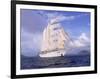 Star Clipper, 4-Masted Sailing Ship-Barry Winiker-Framed Photographic Print