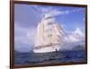 Star Clipper, 4-Masted Sailing Ship-Barry Winiker-Framed Photographic Print