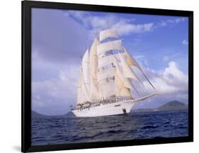 Star Clipper, 4-Masted Sailing Ship-Barry Winiker-Framed Photographic Print