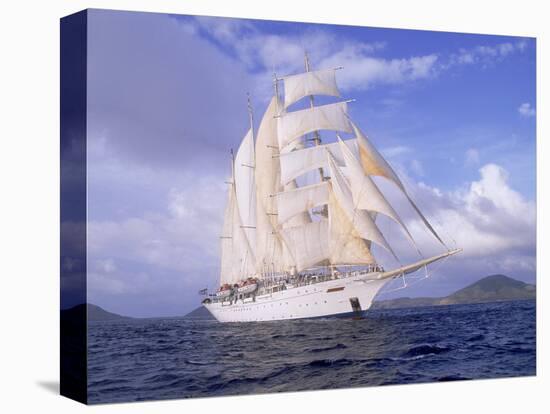 Star Clipper, 4-Masted Sailing Ship-Barry Winiker-Stretched Canvas