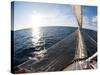 Star Clipper Sailing Cruise Ship, Deshaies, Basse-Terre, Guadeloupe, West Indies, French Caribbean-Sergio Pitamitz-Stretched Canvas