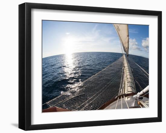 Star Clipper Sailing Cruise Ship, Deshaies, Basse-Terre, Guadeloupe, West Indies, French Caribbean-Sergio Pitamitz-Framed Photographic Print