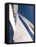 Star Clipper Sailing Cruise Ship, Deshaies, Basse-Terre, Guadeloupe, West Indies, French Caribbean-Sergio Pitamitz-Framed Stretched Canvas