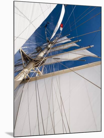 Star Clipper Sailing Cruise Ship, Deshaies, Basse-Terre, Guadeloupe, West Indies, French Caribbean-Sergio Pitamitz-Mounted Photographic Print