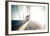 Star Clipper Sailing Cruise Ship, Deshaies, French Caribbean, France-Sergio Pitamitz-Framed Photographic Print